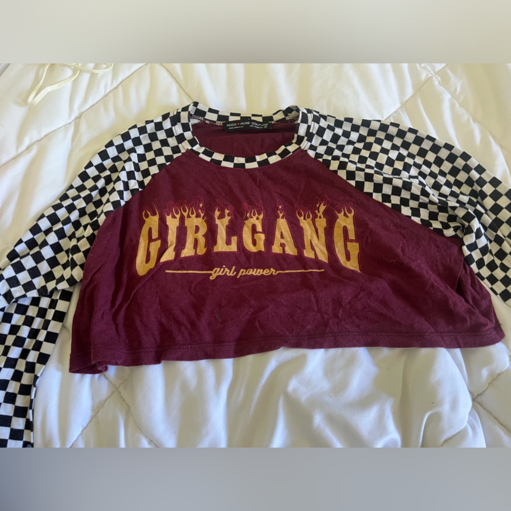 Girl power crop top